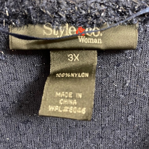 STYLE & CO Sparkly Sweater 3X - Picture 2 of 4